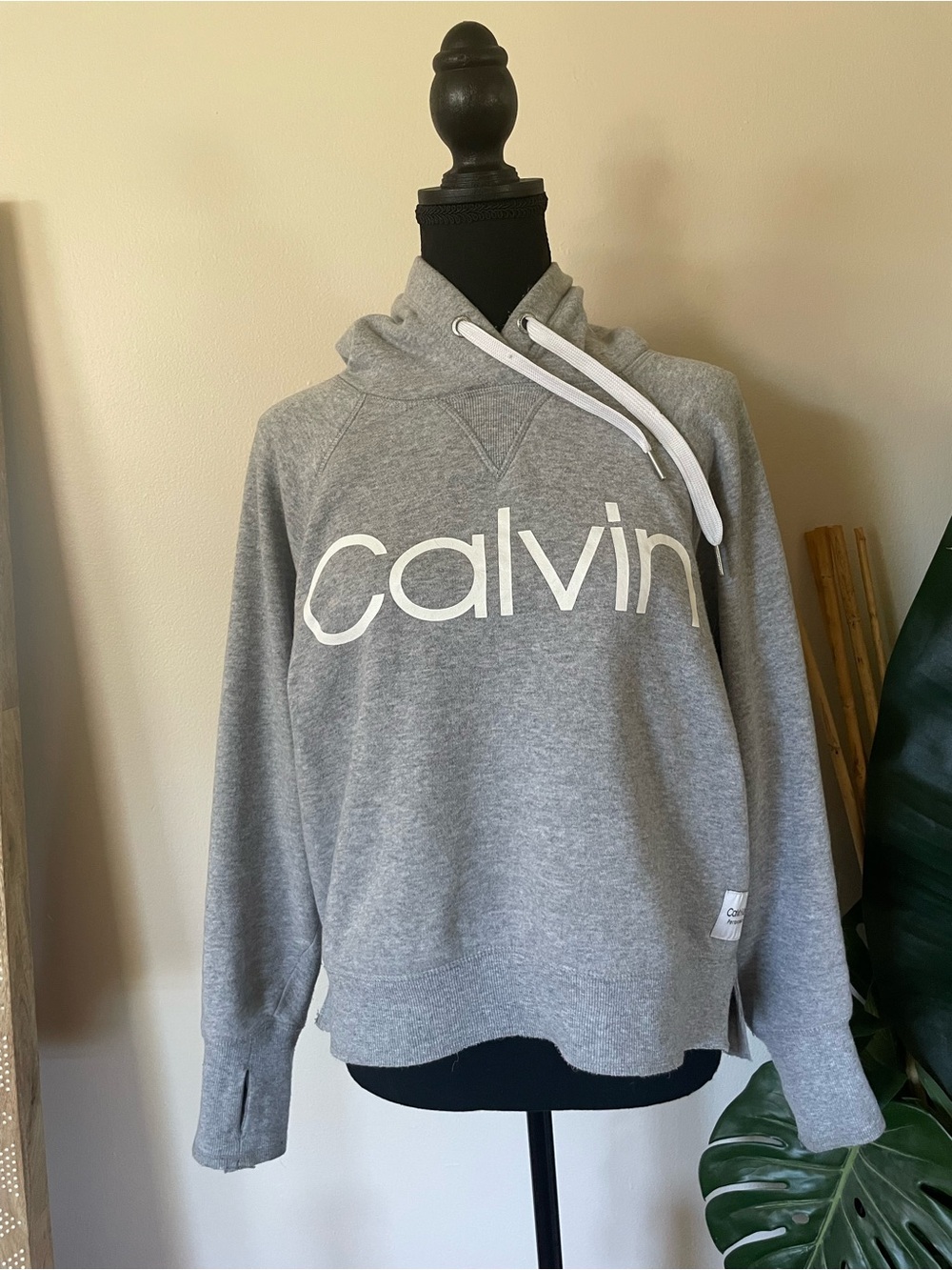 Calvin Klein Grey Logo Pullover Hoodie